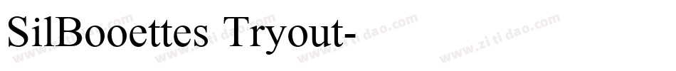 SilBooettes Tryout字体转换